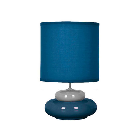 SEYNAVE - Lampada da tavolo-SEYNAVE-LILI - Lampe à poser Bleu & Gris | Lampe à poser S